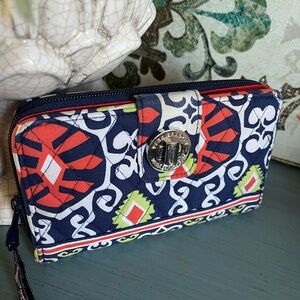 VERA BRADLEY WALLET SUN VALLEY TURN LOCK